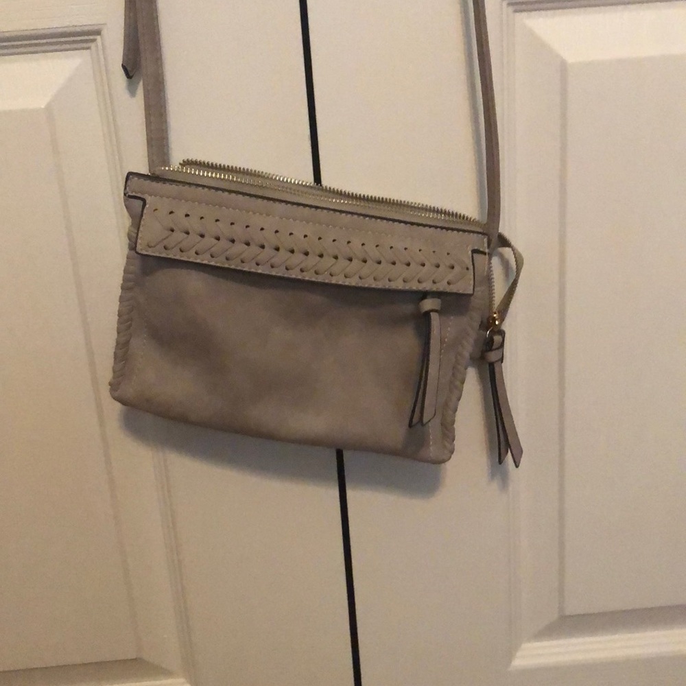 Grey crossbody purse